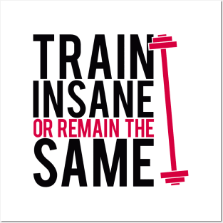 Train insane or remain the same Posters and Art